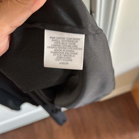 Joie Draped Mini Dress Cowl Neckline Sleeveless Asymmetric Hemline Silk Black XS - Picture 11 of 12